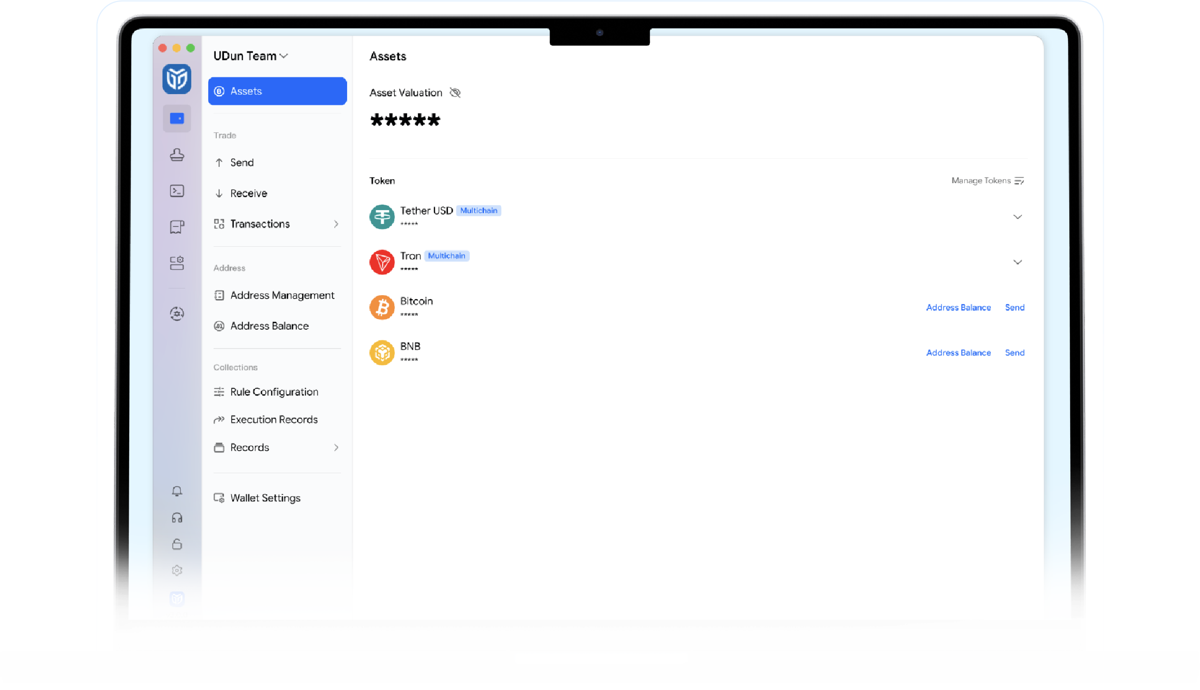 UDun Wallet 3.0 product interface